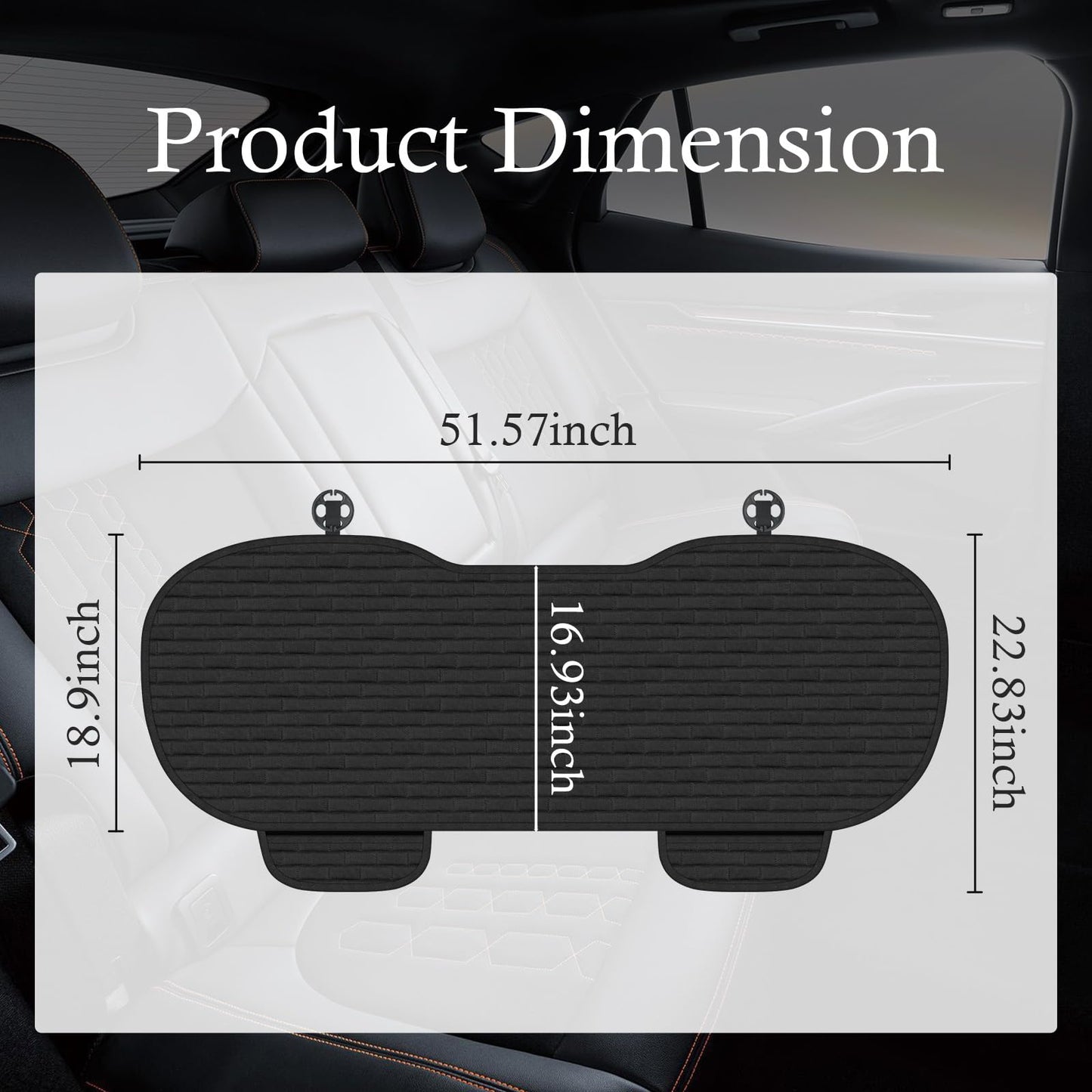 Car Rear Seat Protector – Breathable & Non-Slip