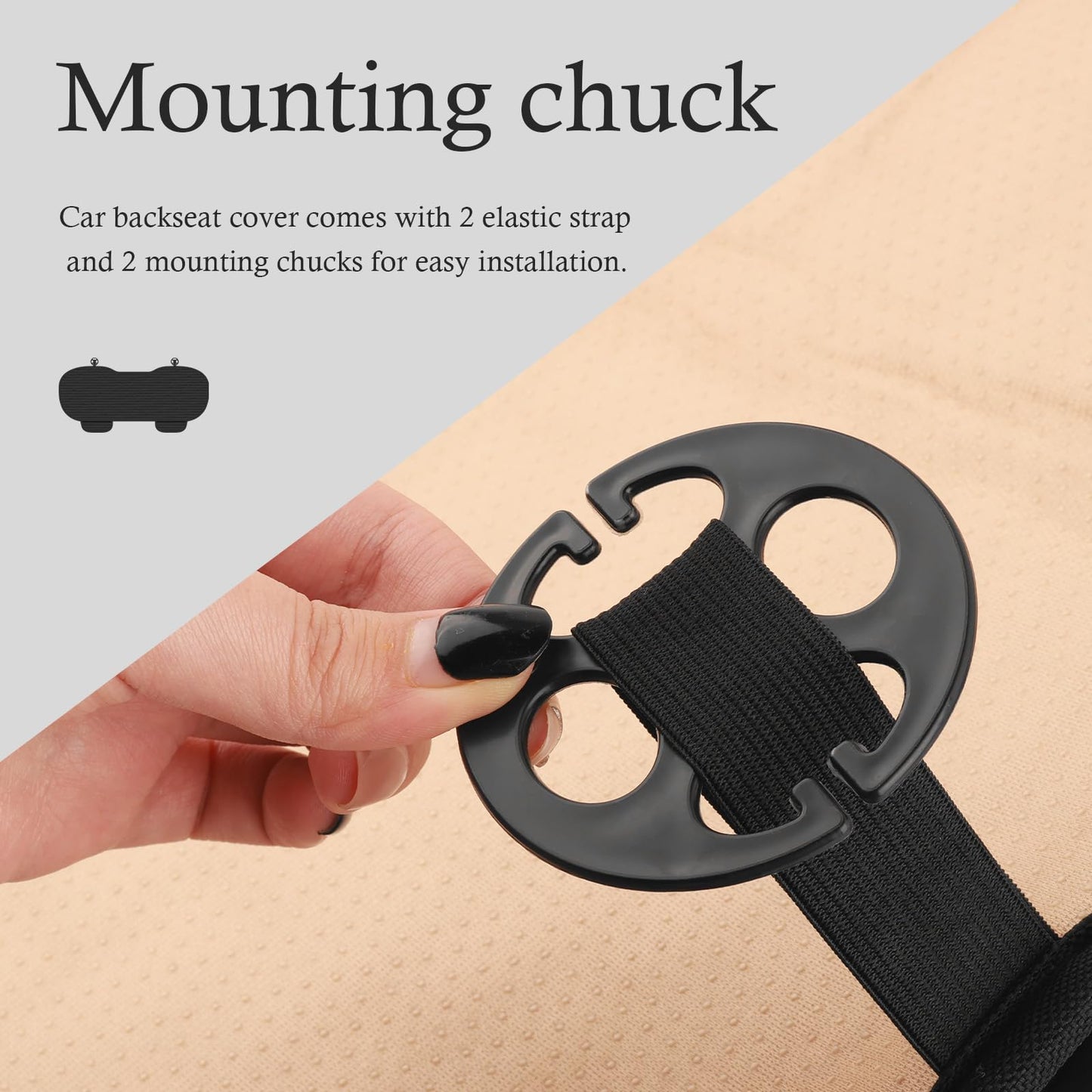 Car Rear Seat Protector – Breathable & Non-Slip
