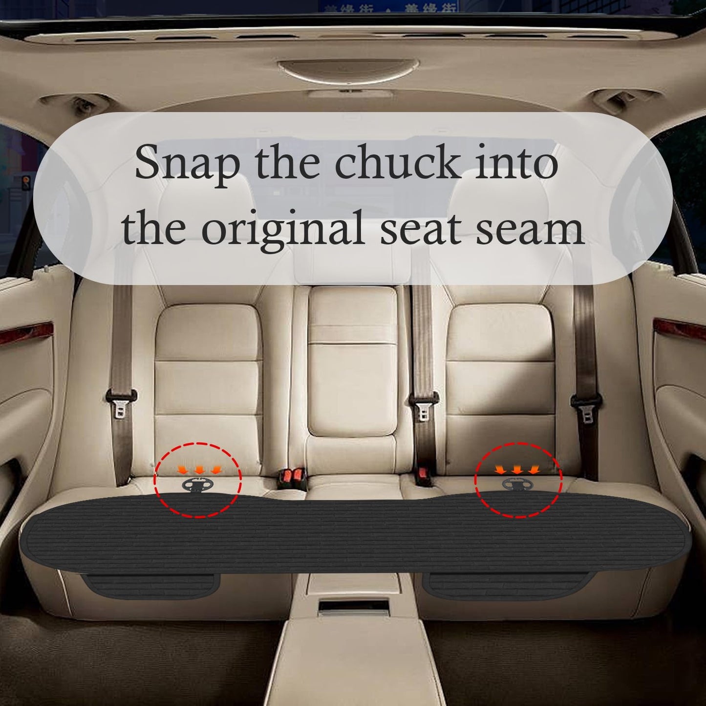 Car Rear Seat Protector – Breathable & Non-Slip